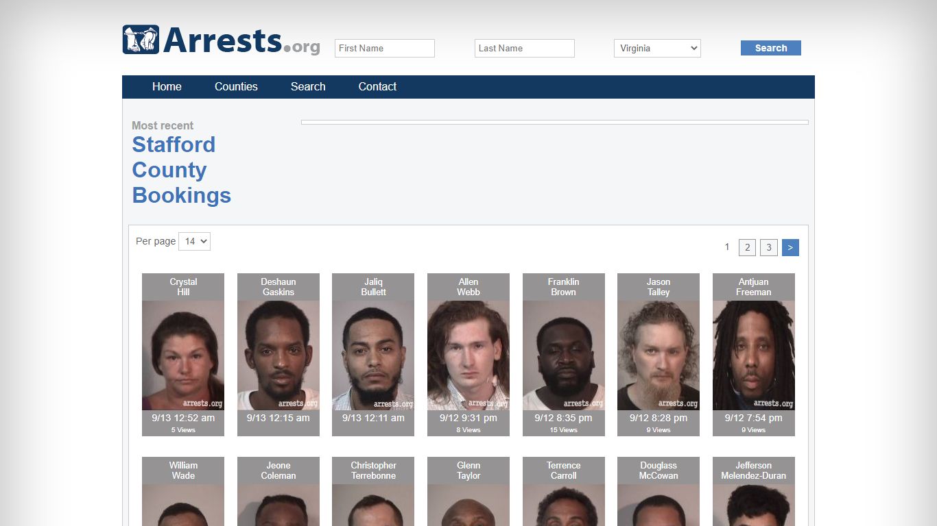 Stafford County Arrests and Inmate Search